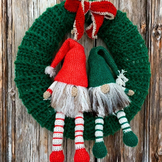 Corona Navideña con Gnomos - Clase Online + Ebook Completo