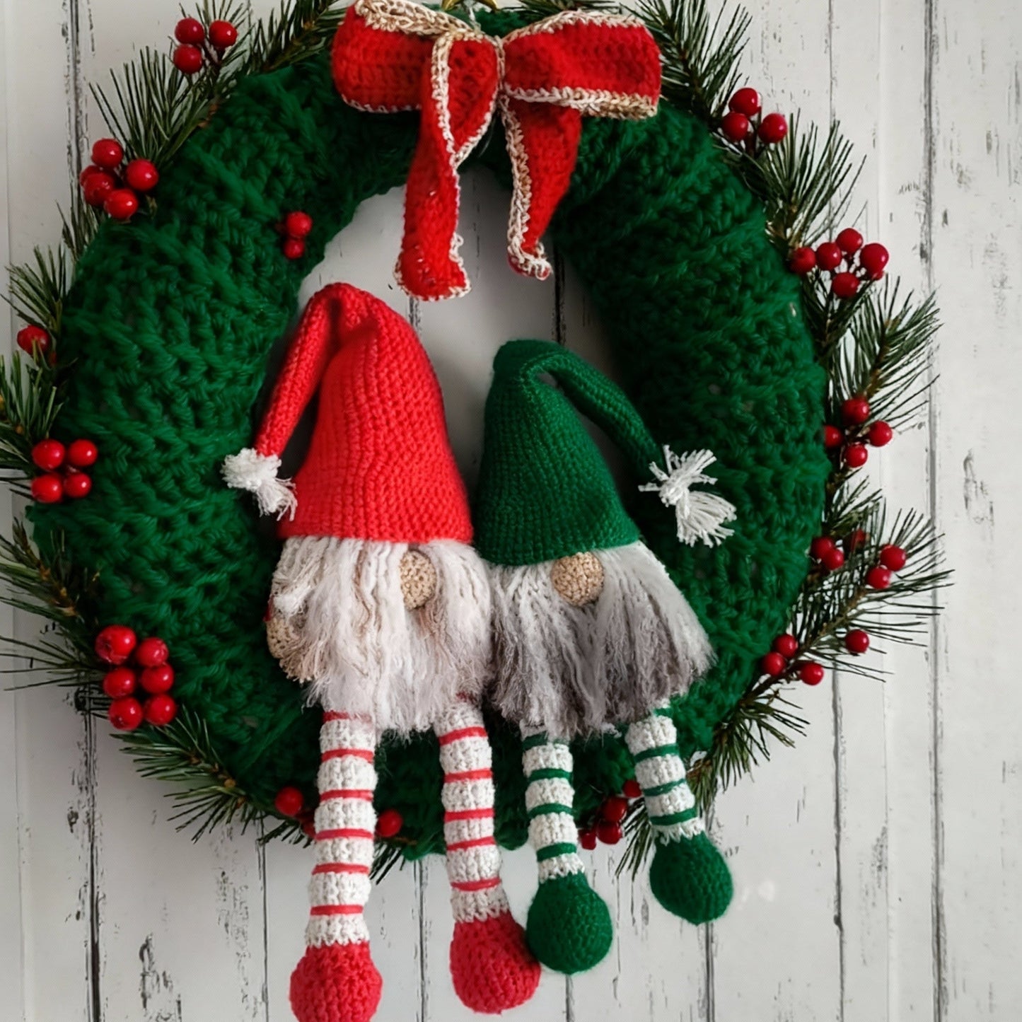 Corona Navideña con Gnomos - Clase Online + Ebook Completo